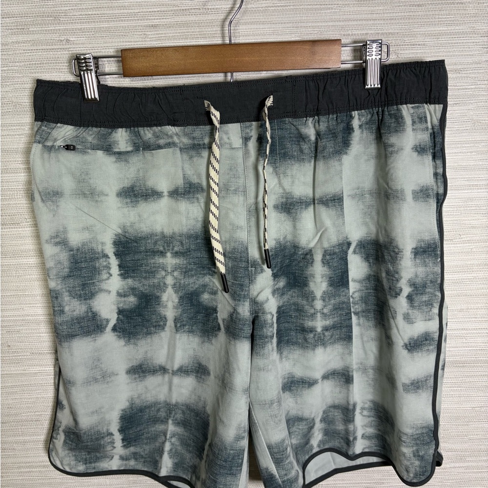 7 Diamonds Black and Gray Swim Board Shorts